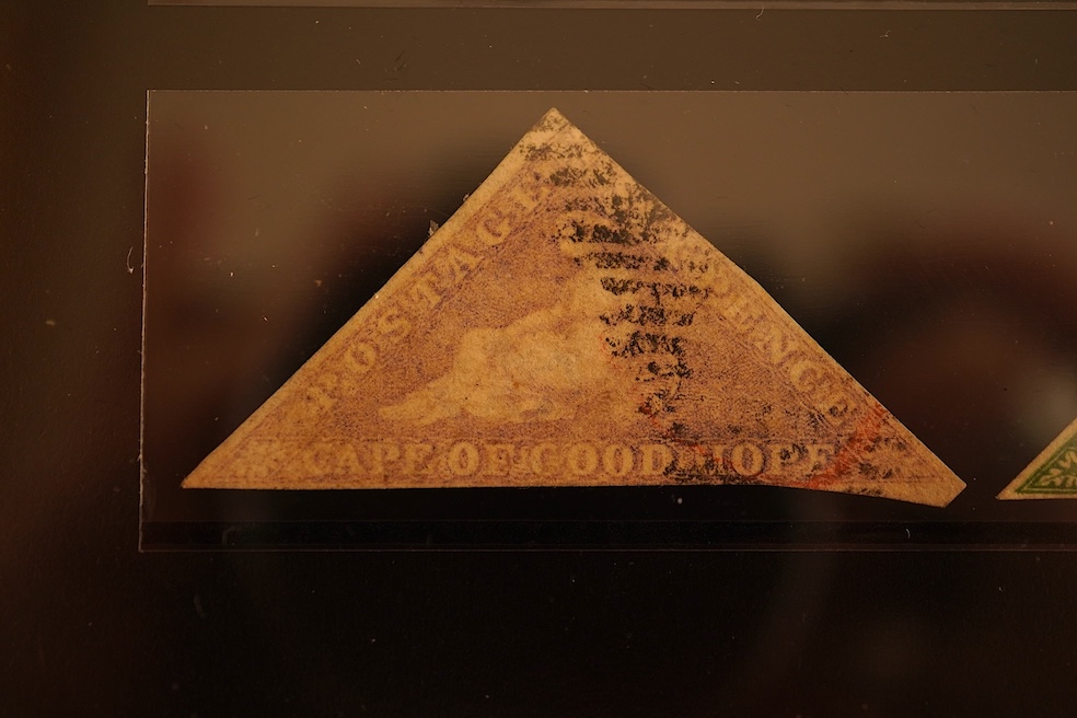 Two complete collections of Cape Triangular Stamps, in a single Westminster Collection case with one certificate